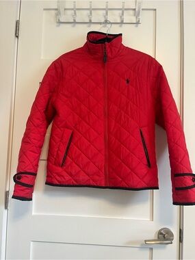 Ralph Lauren Red Quilted Puffer Jacket
